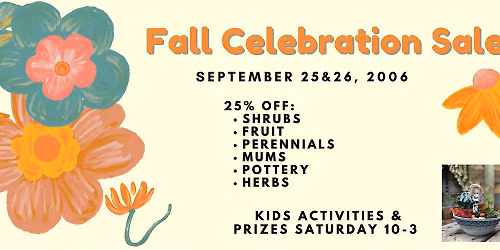 Fall Celebration Sale
