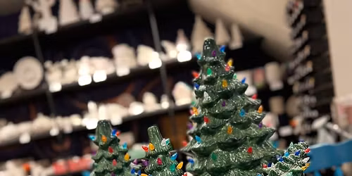 Vintage Christmas Trees - Paint your own Christmas Tree - Class Fee