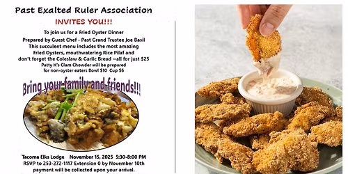 ELKS LODGE #174 - OYSTER FEED