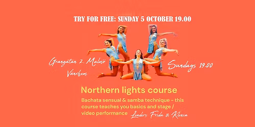 Northern lights! Dance course in bachata and samba