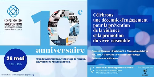 10 ANS D\u2019IMPACT DU CPRMV \u2013 PR\u00c9VENIR LA VIOLENCE