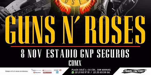 Guns N\u2019 Roses \/ Tour desde Puebla