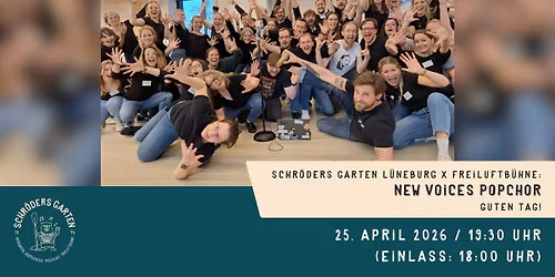 Schr\u00f6ders Garten Freiluftb\u00fchne: New Voices Popchor