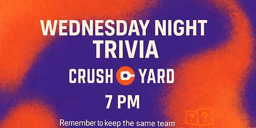 Puzzles' Trivia League @ Crush Yard Orlando