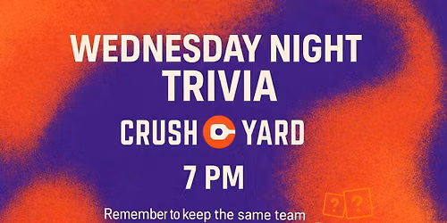 Puzzles' Trivia League @ Crush Yard Orlando