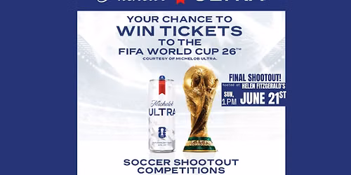 FIFA World Cup soccer shootout competition final hosted at Helen Fitzgerald's! 