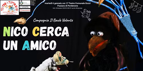 Teatro a Tutto Gas per bambini e famiglie NICO CERCA UN AMICO