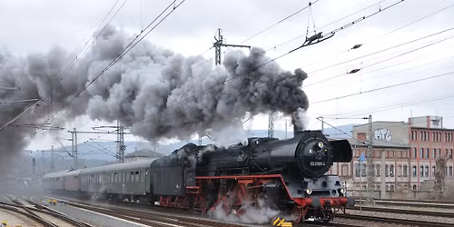 Volldampf nach LEIPZIG (Saalfeld \u2013 Jena \u2013 Naumburg \u2013 Leipzig \u2013 Gera \u2013 Saalfeld)