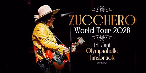 ZUCCHERO \u00b7 World Tour 2026 \u00b7 Innsbruck