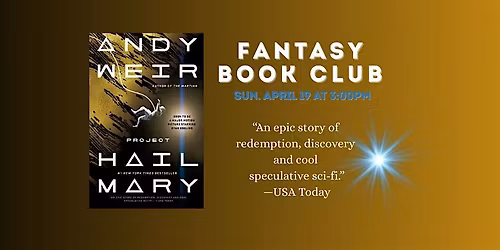 Fantasy Book Club - Project Hail Mary