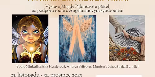 And\u011blsk\u00e1 v\u00fdstava & aukce obraz\u016f | Magda Palou\u0161ov\u00e1 a p\u0159\u00e1tel\u00e9