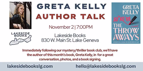 Greta Kelly Author Talk