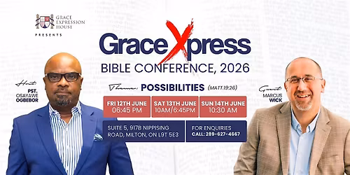 Grace expression house presents: GraceXpress Bible Conference 2026