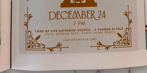 Christmas Eve Service in A Former Stable