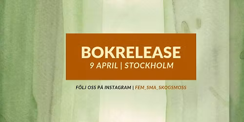 Bokrelease i Stockholm 