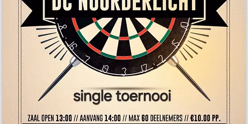 single darttoernooi DC-Noorderlicht 