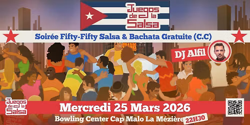 Juegos : Soir\u00e9e Fifty-Fifty Salsa & Bachata au Bowling Center Cap Malo