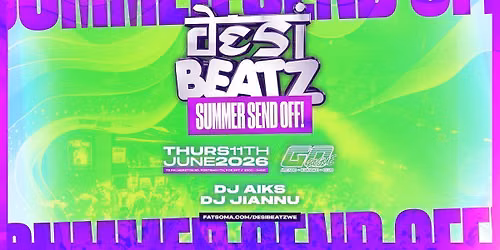  Desi Beatz : Summer Send Off | 11.06.26 | GO ROGUE PORTSMOUTH