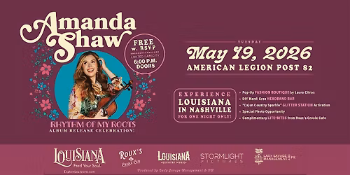 Amanda Shaw: \u2018Rhythm of My Roots\u2019 Album Release Experience