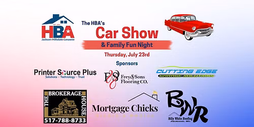 The HBA's Car Show & Family Fun Night