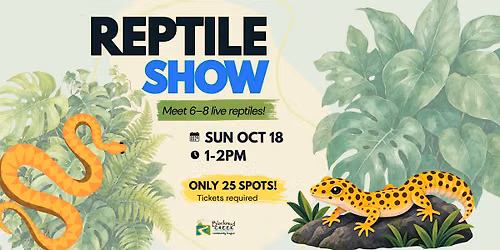 Blackmud Creek Community League Reptile Show