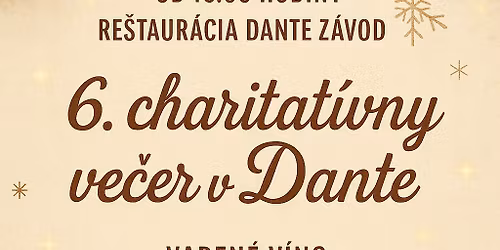 6. charitat\u00edvny ve\u010der v Dante