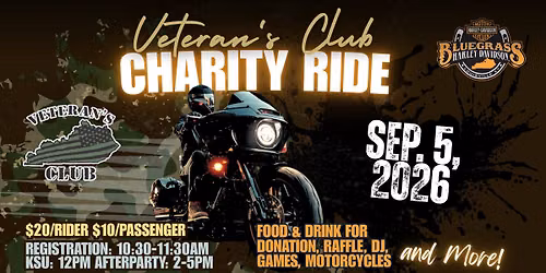 Veteran's Club Charity Ride