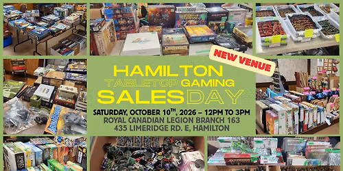 The Big Hamilton Tabletop Gaming Sales Day 2026