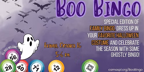 Family Bingo Night - Boo Bingo Edition