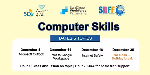 Computer Skills | December Workshops