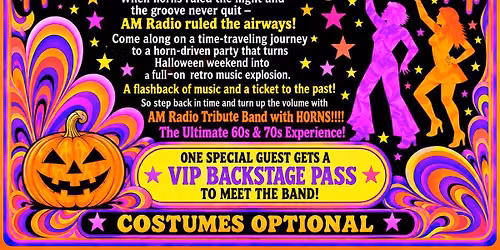 Retro Halloween Celebration with AM Radio Tribute Band with HORNS!!!