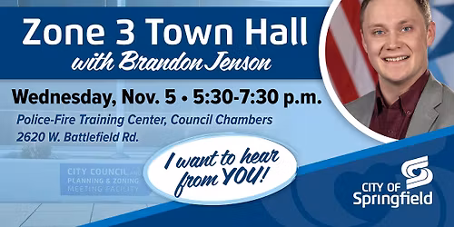 Zone 3 Town Hall with Councilmember Brandon Jenson