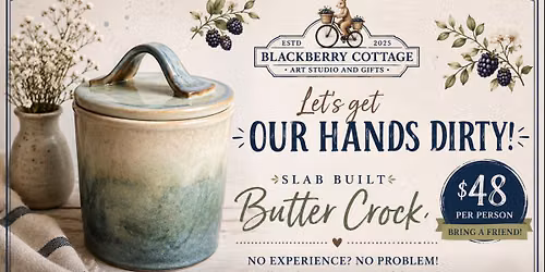 July 16th Pottery Butter Bell Workshop