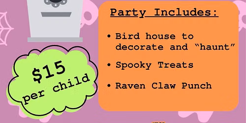 Kids' Party- Haunted Bird Houses