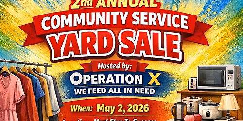 2nd Annual Community Service Yard Sale