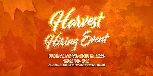 Harvest Hiring Event 