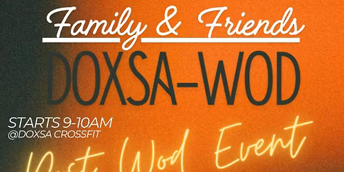 DOXSA FAMILY & FRIENDS WOD & POST WOD EVENT @ Mount Rainier Creamery