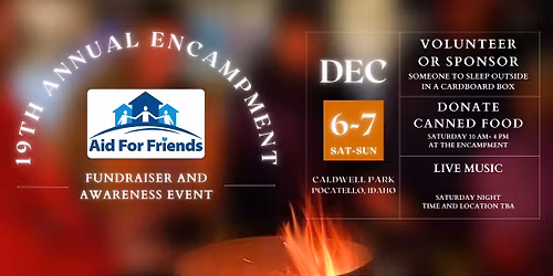19th Annual Homeless Encampment Fundraiser