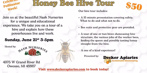 Honey Bee Hive Tour