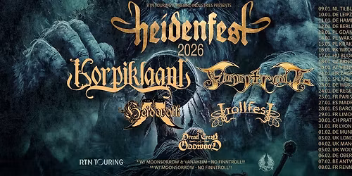 HEIDENFEST 2026 - Korpiklaani, Finntroll, Heidevolk, Trollfest, The Dread Crew of Oddwood