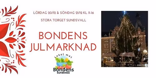 Bondens traditionella julmarknad i Sundsvall