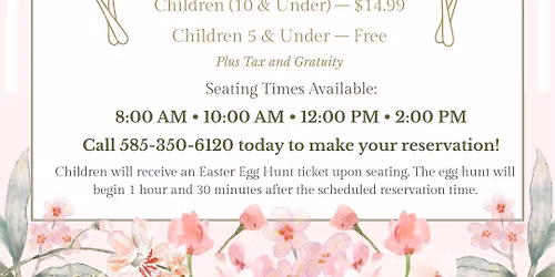 Easter Brunch at the Garrison at Tega Cay Glennon Center
