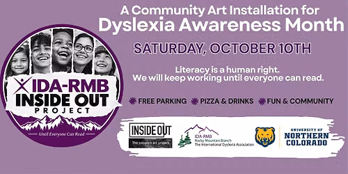 Dyslexia Awareness Art Installation- Until Everyone Can Read