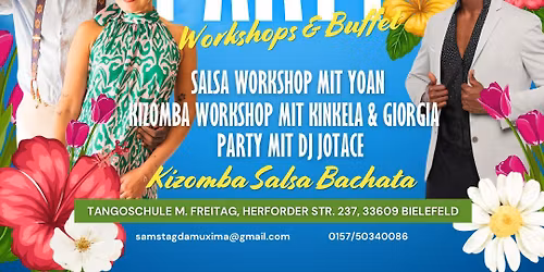 SPRING PARTY \/ WORKSHOPS & BUFFET \ud83d\udc83\ud83d\udd7a\ud83c\udf7d\ufe0f  Kizomba Salsa Bachata \ud83e\udea9
