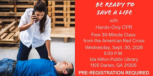 Hands-Only CPR - PRE-REGISTRATION REQUIRED