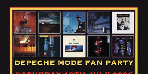 DEPECHE MODE FAN PARTY \u2013 SATURDAY 18 JULY 2026 @ The Star By Liverpool Street, London E1