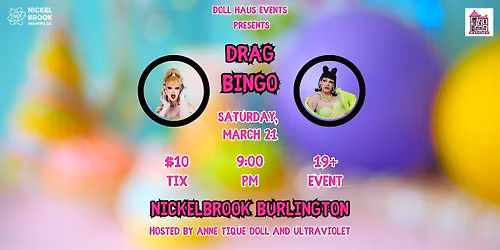 Drag Bingo at Nickelbook Brewery Burlington!