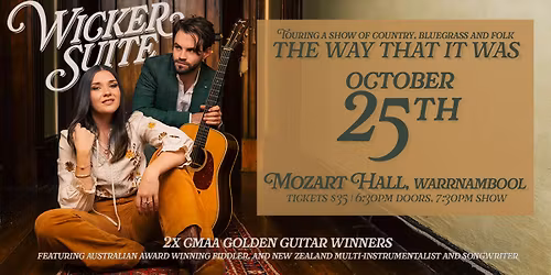 Wicker Suite THE WAY THAT IT WAS: Mozart Hall Warrnambool