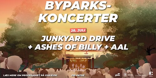 Byparkskoncert med Junkyard Drive + Ashes of Billy + Aal