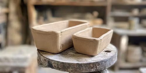 Bake your bread in a pan you made from clay! Make your own pottery! $150